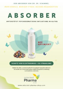 Absorber V3 von Dr. Dr. Schimmel zur Reduktion von Elektrosmog und 5G-Strahlung – natürliche Unterstützung für mehr Energie, weniger Stress und bessere Regeneration